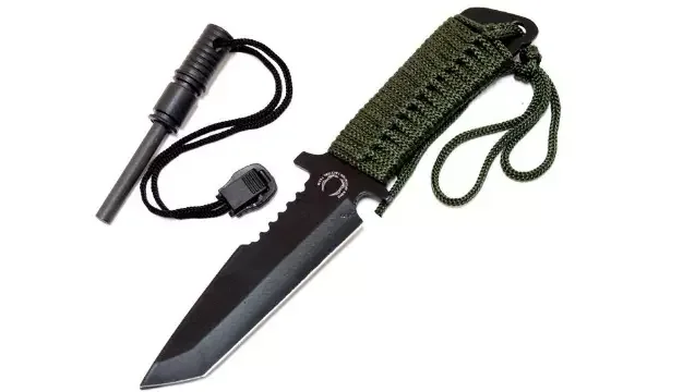 Couteau de survie + pierre starter