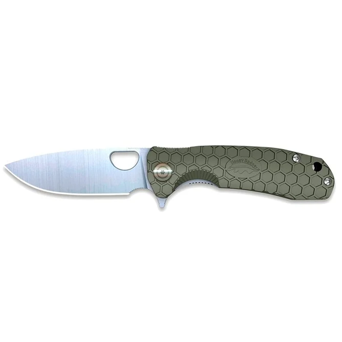Couteau Flipper Large Green Honey Badger