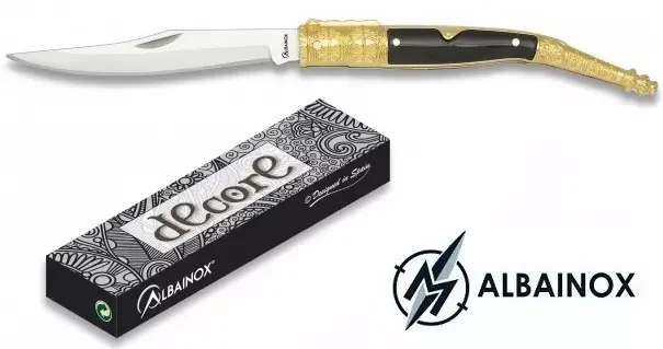 Couteau Navaja 18,8cm ALBAINOX pliant – laiton
