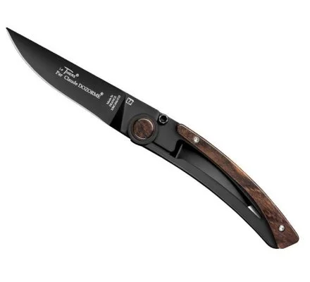 Couteau Noir Le Thiers Liner Lock Vallernia