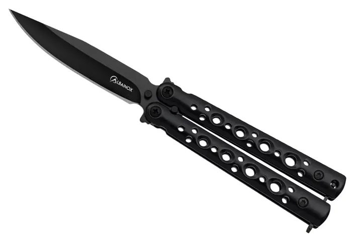 Couteau papillon balisong 16,2cm tactique ALBAINOX