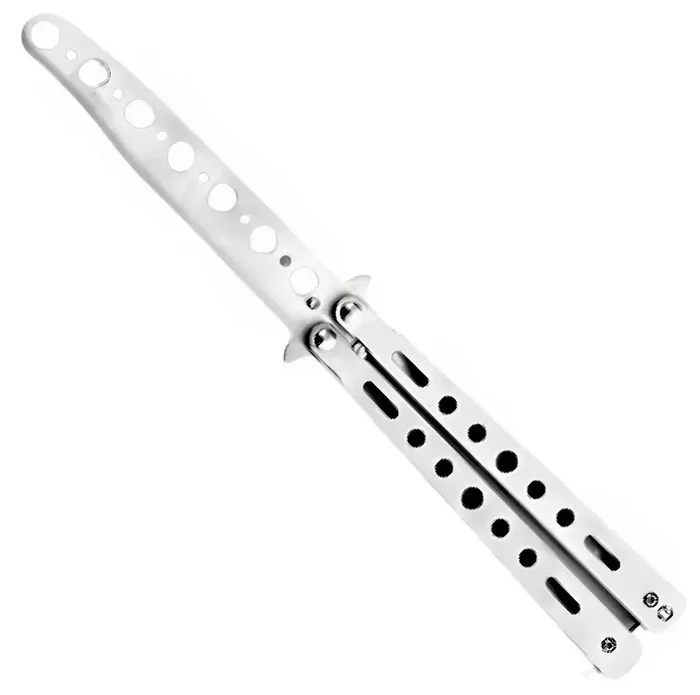 Couteau papillon balisong 22,4cm gris entraînement