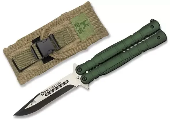Couteau papillon balisong 22,8cm titane K25