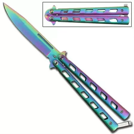 Couteau papillon Xtreme titane, balisong – WG842