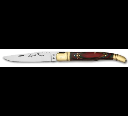 Couteau pliant Bois multicolore 12 cm Laguiole Bougna