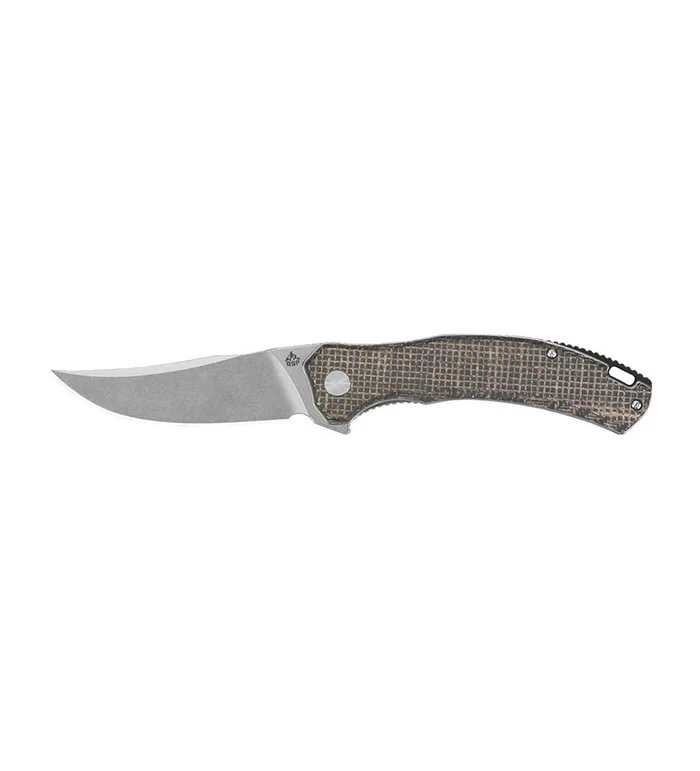Couteau QSP Walrus Dark Brown Rough 8,6 cm