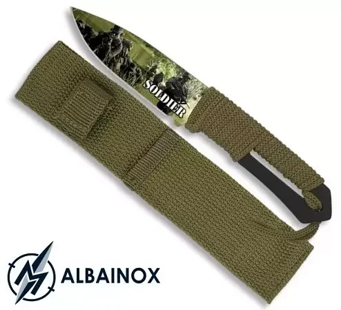 Couteau soldat militaire 21,5cm – Full tang tout acier