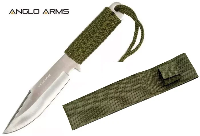 Couteau tactique 19cm paracorde poignard – vert