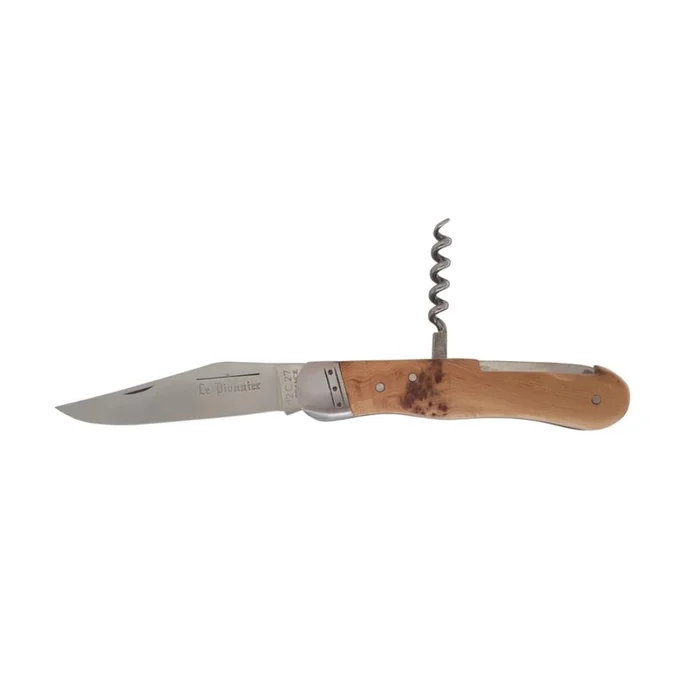 COUTEAU TIRE-BOUCHON LE PIONNIER BOIS DE GENEVRIER