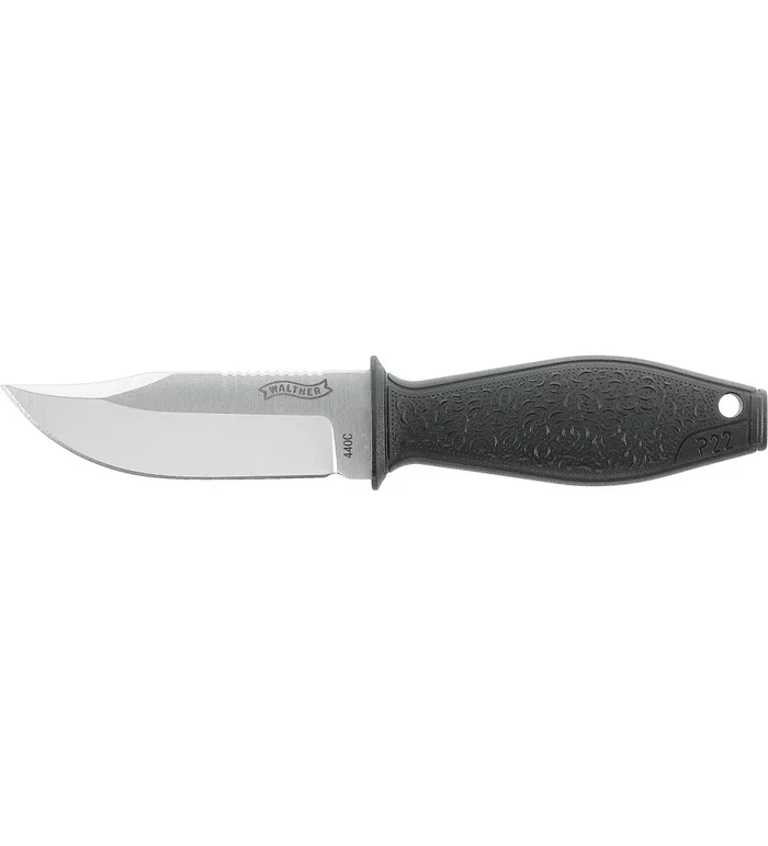 Couteau walther p22 bsk lame fixe finition satinee black