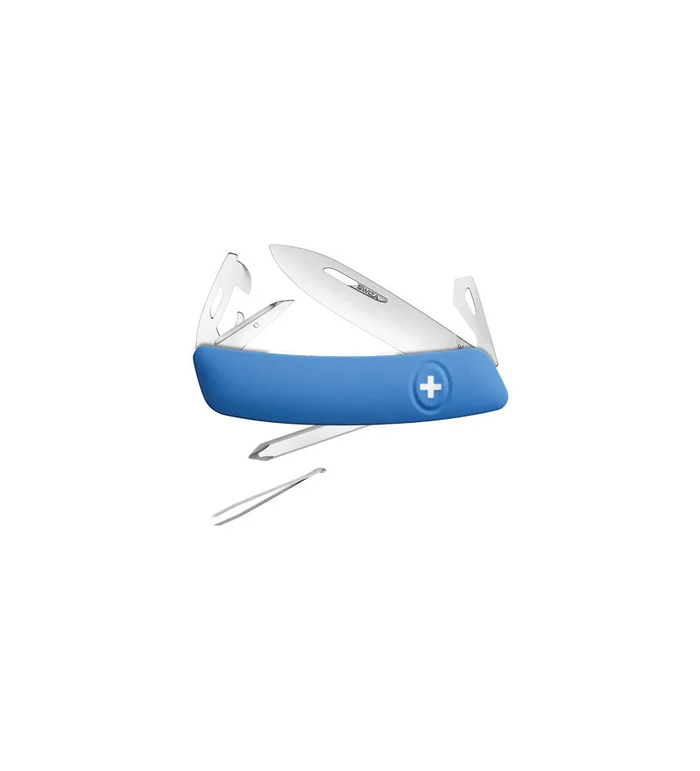 Couteaux suisses Swiza D04, bleu 7,5 cm