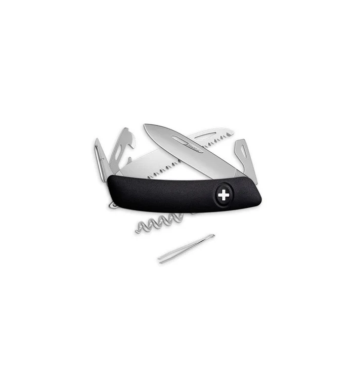 Couteaux suisses Swiza D05 Allmatt – noir 7,5 cm