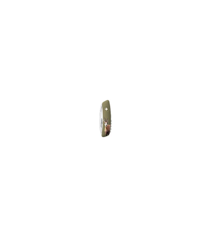 Couteaux suisses Swiza D05, olive, impression Chamois 7,5 cm