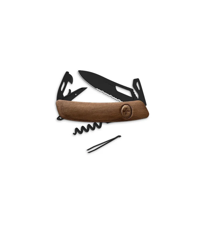 Couteaux suisses Swiza SH03 ALLBLACK – noyer 7,5 cm