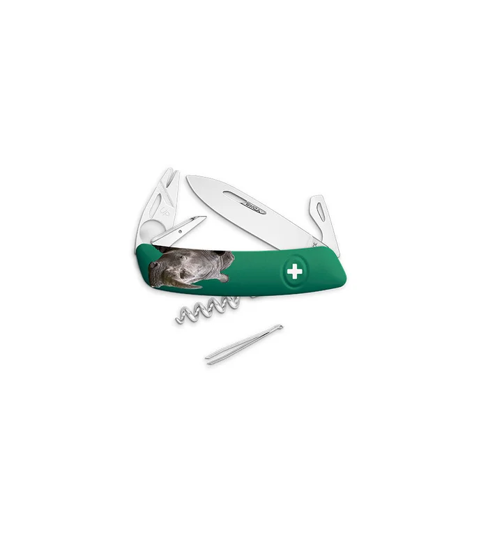 Couteaux suisses Swiza TT03 Tick Tool, Rhinocéros 7,5 cm