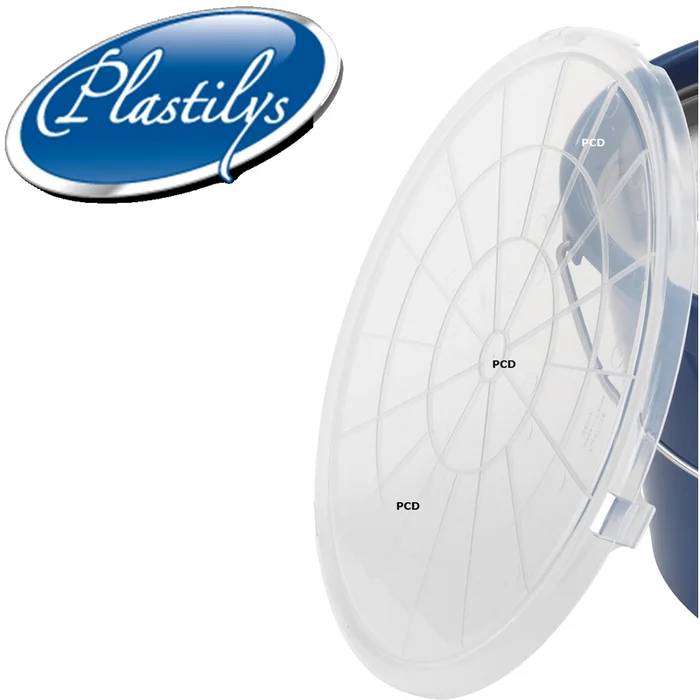 Couvercle Plastilys Transparent Pour Seau Rond 25 Litres