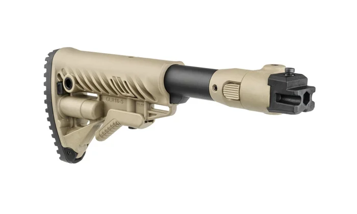 Crosse pliante type M4 pour akm 47 (joint polymère) – Désert tan