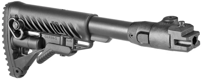 Crosse pliante type M4 pour akm 47 (joint polymère) – Noir