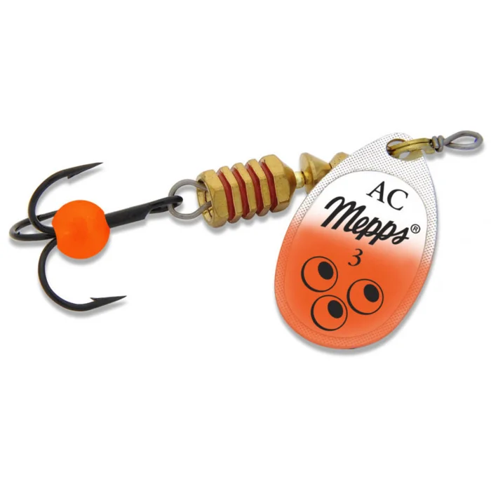 Cuiller Mepps Aglia-E Brite Argent Orange