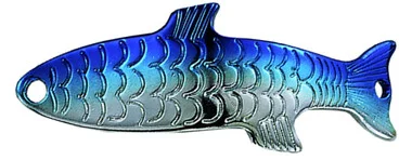 Cuillère Acme S303/SNB Phoebe, 1 3/4&Prime;, 1/6 oz, Argent et Bleu Néon