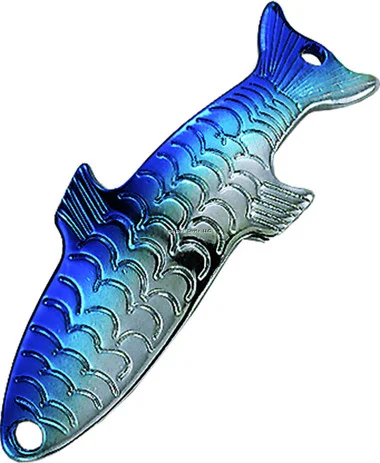 Cuillère Acme S304 Phoebe, 2&Prime;, 1/4 oz, argent et bleu néon