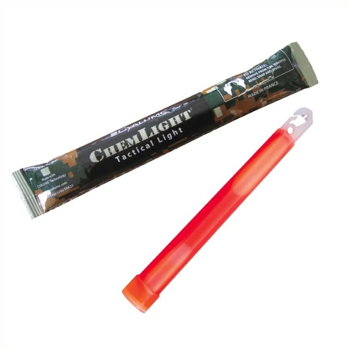 Cyalume Haute intensité 15cm – 30min – Rouge Cyalume
