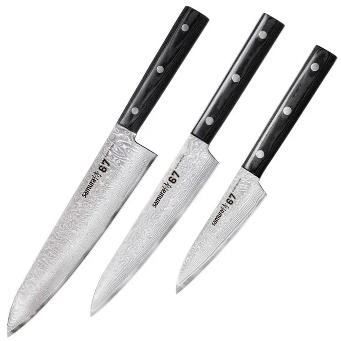 D67220 – Samura Damascus 67 Set de 3 couteaux