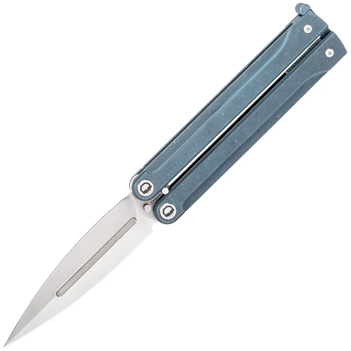 Daggerr Knives Monarch Butterfly Blue Titanium