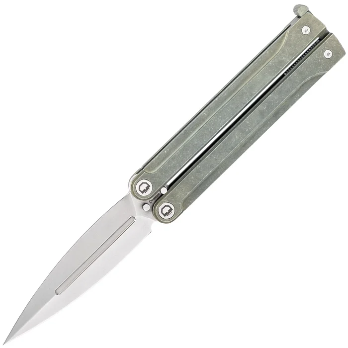 Daggerr Knives Monarch Butterfly Grey Titanium