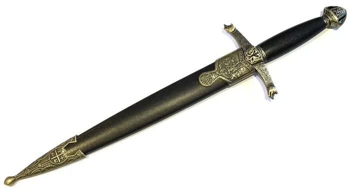 Dague Lancelot 37cm de collection laiton
