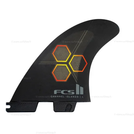 Dérives SurfFCS FCS II CI Upright Tri-Quad Fin Set