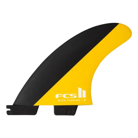 Dérives SurfFCS FCS II MICK FANNING PC TRI FINS BLACK/MANGO
