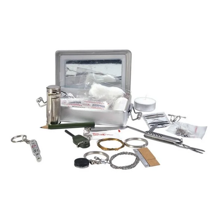 DESK2024SPC8578 – Mil-Tec Kit survie en boite aluminium