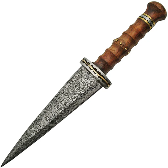 DM1115 Damascus Dirk Rosewood Handle