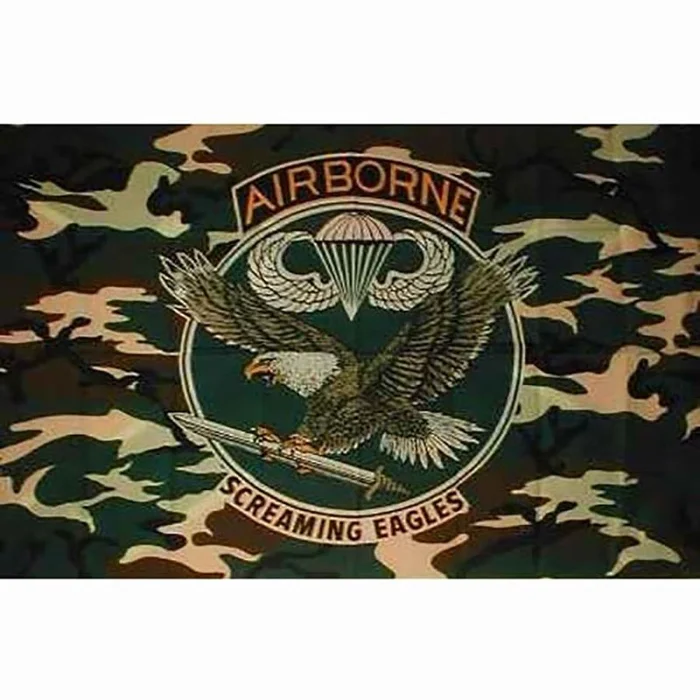 Drapeau Airborne Camouflage 100 cm x 150 cm