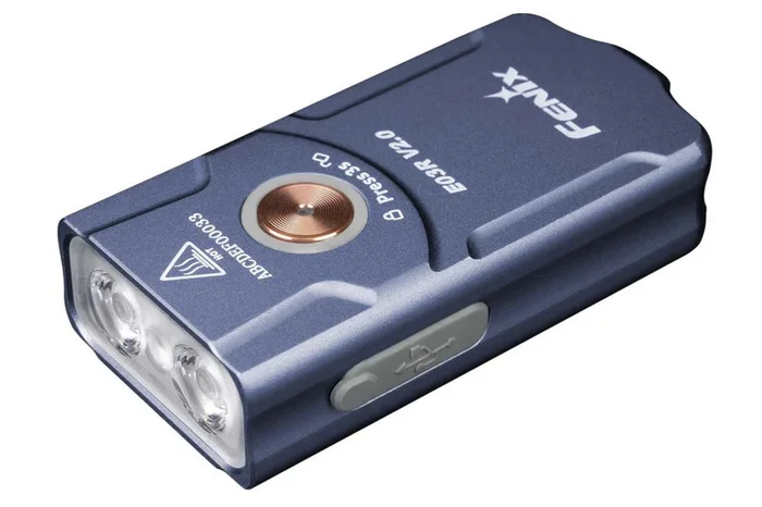 E03RV2 BLEU – Fenix E03R V2 500 lumens lampe porte-clés
