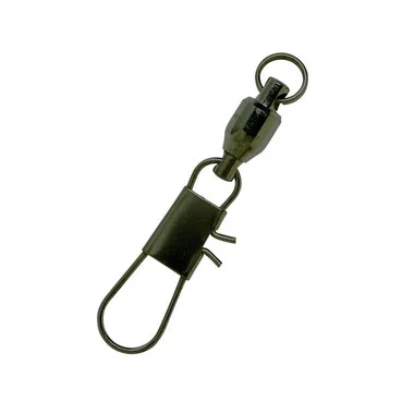 Eagle Claw – Émerillons à roulement à billes avec mousquetons Interlock – Noir