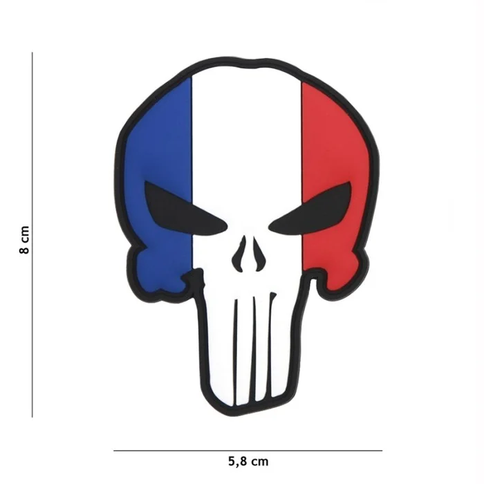 Écusson 3D PUNISHER France PVC Velcro