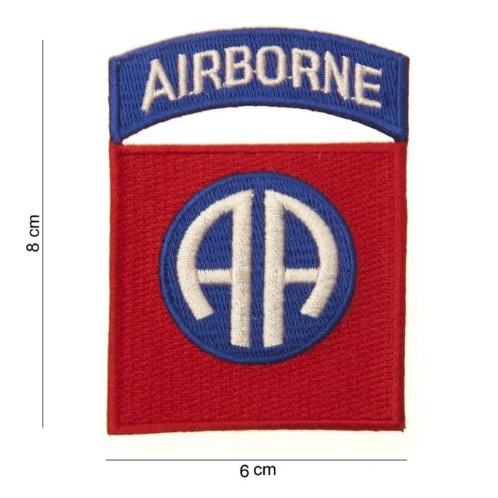 Écusson brodé AIRBORNE Rouge Thermocollant