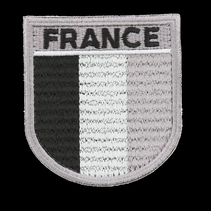 Écusson brodé Drapeau Français basse visibilité Velcro