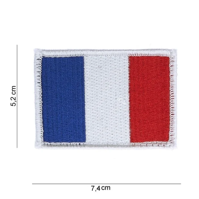 Écusson brodé France 7 x 5 cm Velcro