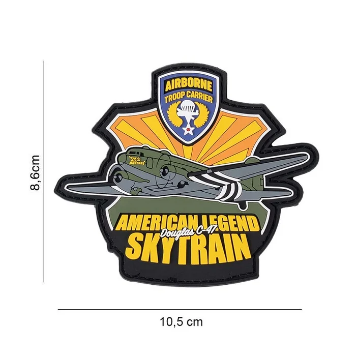 Écusson Douglass C-47 American Legend Skytrain 3D PVC Velcro