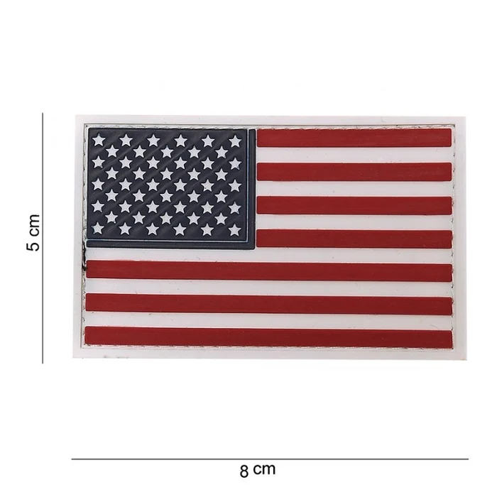 Écusson Drapeau USA 3D PVC Velcro
