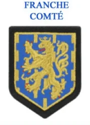 ÉCUSSON GENDARMERIE RÉGION BRODÉ : FRANCHE COMTE