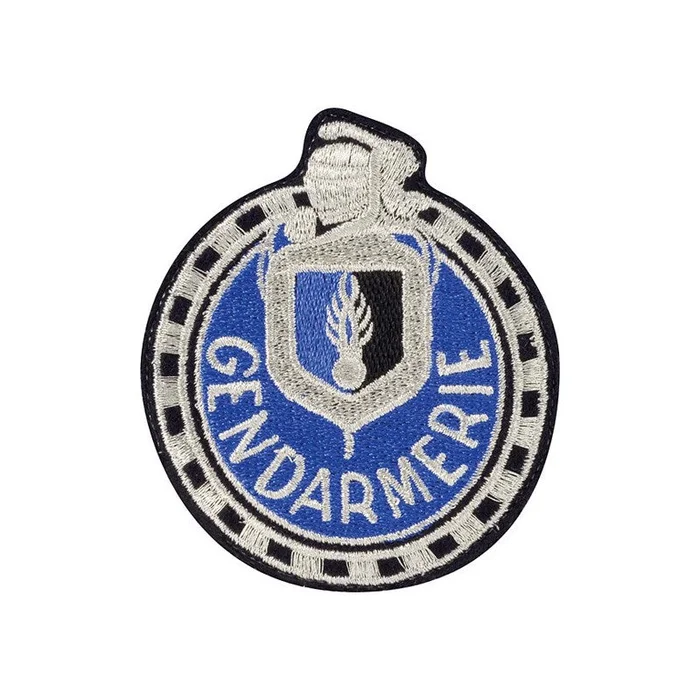 Ecusson Motard Gendarmerie Argent