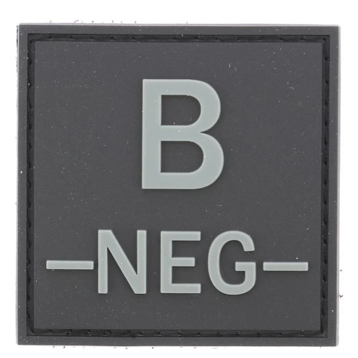 ECUSSON PVC GROUPE SANGUIN B-NEG- GRIS SUR NOIR