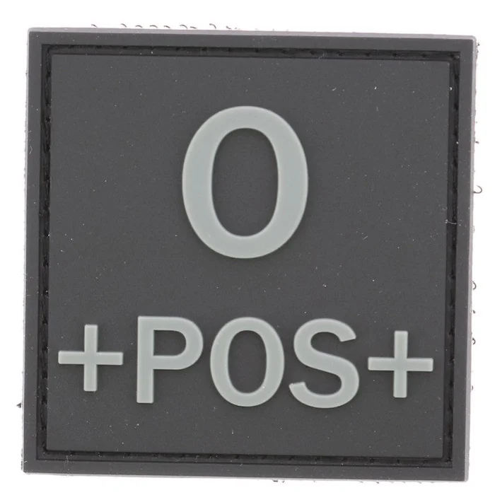 ECUSSON PVC GROUPE SANGUIN O+POS+ GRIS SUR NOIR