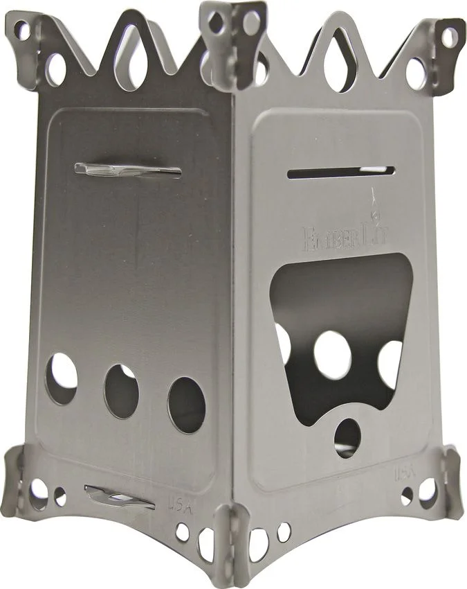 EL05 – EMBERLIT FireAnt Stainless Steel Camping Stove Réchaud Inox