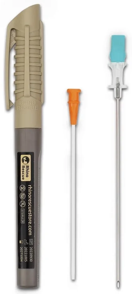 EMS.PZQX0016 – RHINO RESCUE Aiguille d&rsquo;exsufflation 10 Ga Coyote