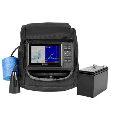 Ensemble de pêche sur glace Garmin ECHOMAP™ UHD2 Keyed 5″ cv avec transducteur ECHOMAP™ UHD2 53cv et double faisceau IF